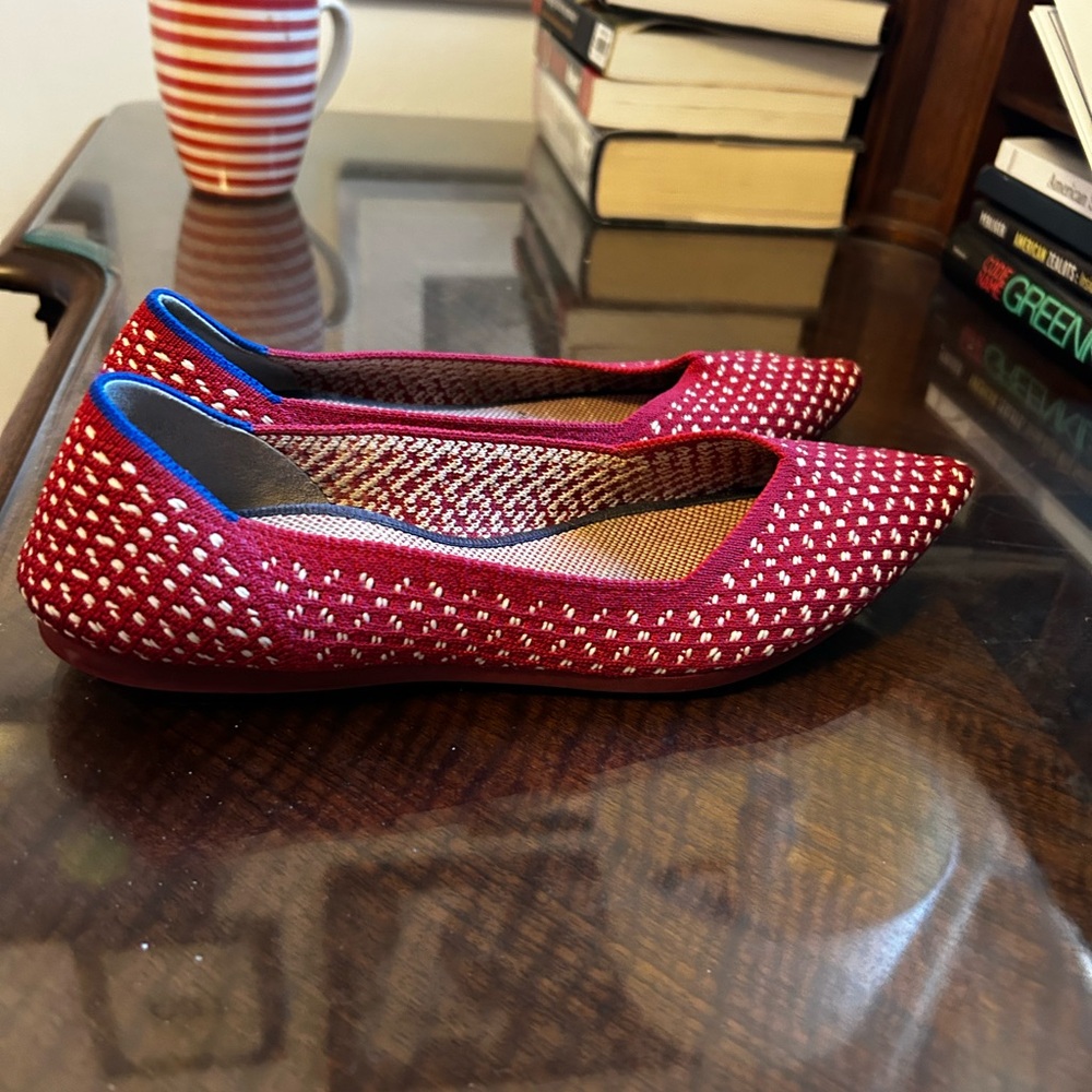 Red Rothy’s point toed flats - Picture 2 of 3